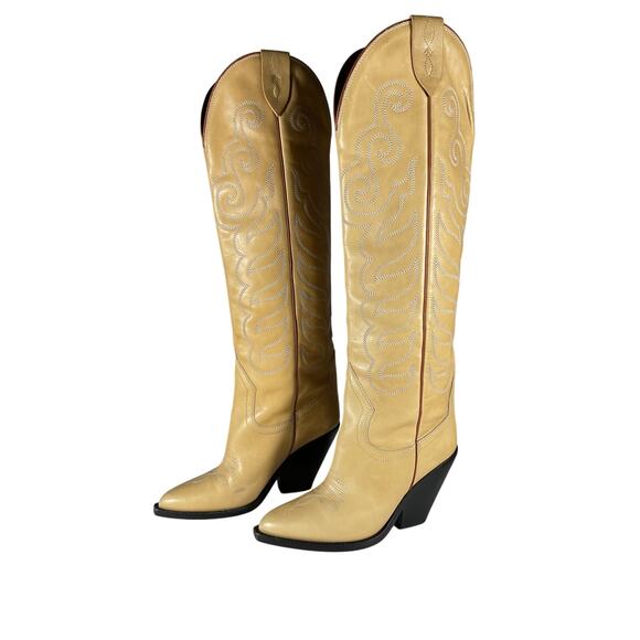 Isabel Marant Western Natural Larli Boots Size EU 37 / US 7 - Picture 3 of 15